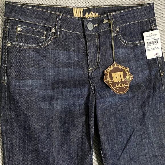 Kut From The Kloth Jeans Womens 6 32X34 Blue Splendid Bootcut Embroidered Tall - Picture 6 of 16